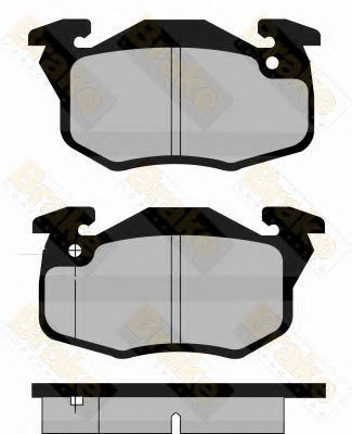 BRAKE ENGINEERING pa592 -  Комплект тормозных колодок, дисковый тормоз